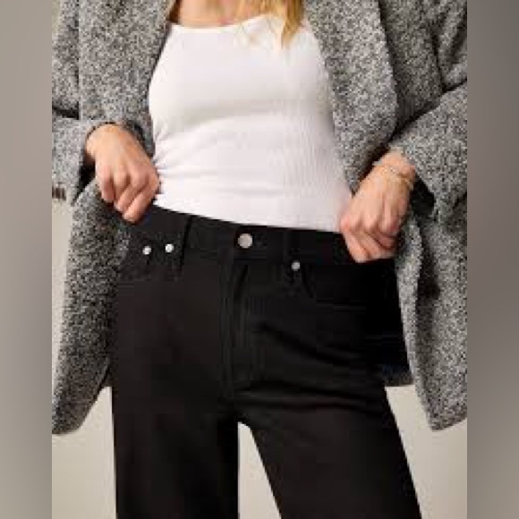 NWT J Crew ‘96 Slim Wide High-Rise Black Women’s Cropped Ankle Jeans 27 - Picture 2 of 14